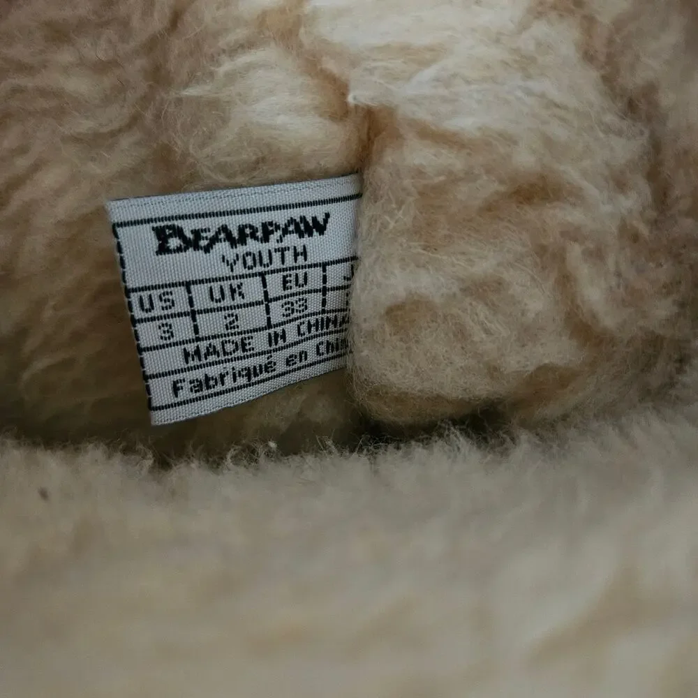 Bearpaw Emma Youth Short Boots Plum sz 3 M EUC